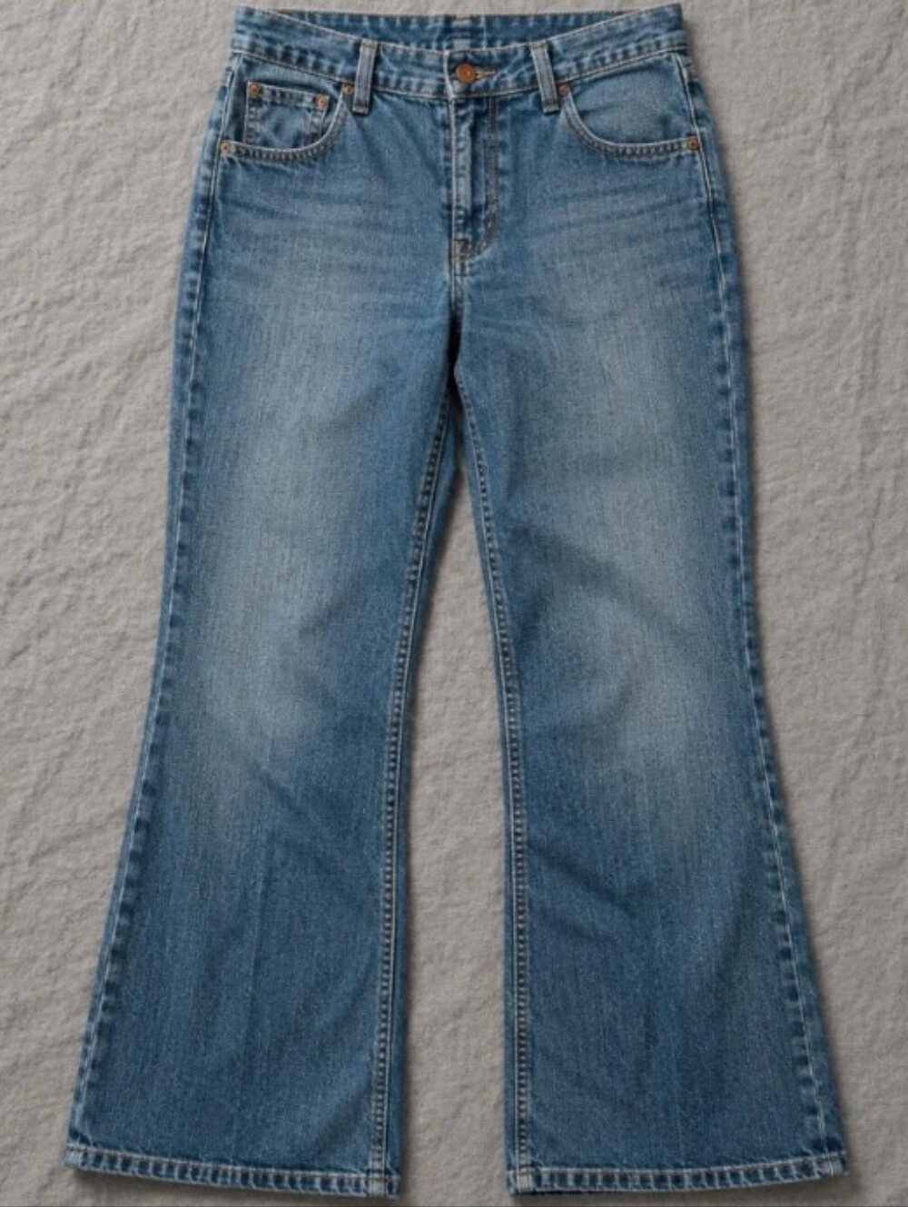 Levi Strauss Signature Women's Bootcut Jeans Size 12 Short Medium Wash Stretch - Picture 1 of 14